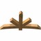 Ekena Millwork Alberta Rough Sawn Timber Gable Bracket, Western Red Cedar, 72"W x 39"H x 6"D x 6"F, 13/12 Pitch GBW072X39X0606ALB00RWR - alternate 3